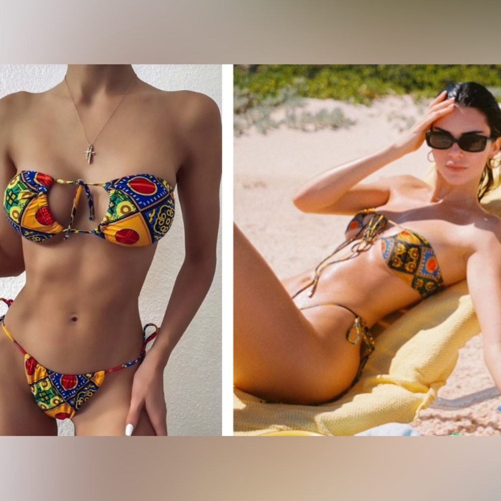 Colorful Geometric Bikini Set